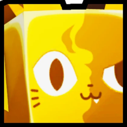 Golden Huge Good vs Evil Cat