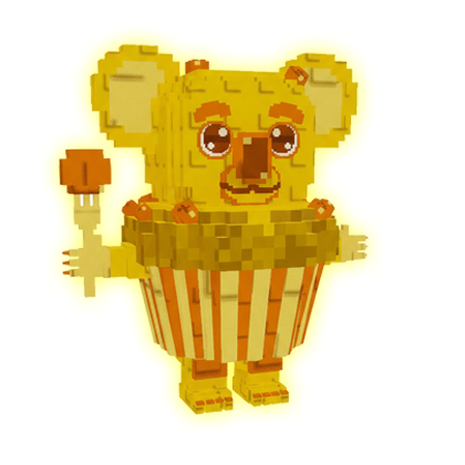 Gold Cupcake Koala