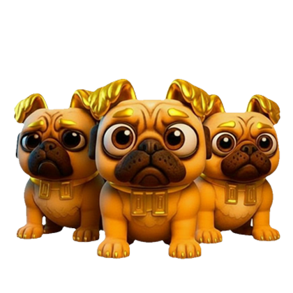 Gold Los Puggies
