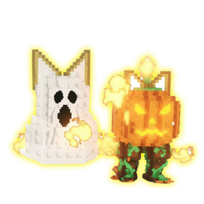 Spooky and Pumpky(Meowl traits)